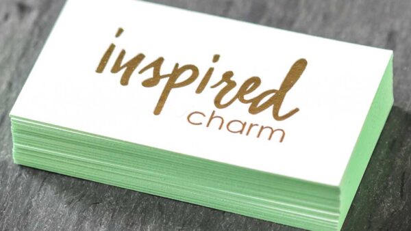 Business Cards with Stamped Foil