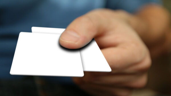 White Plastic Cards