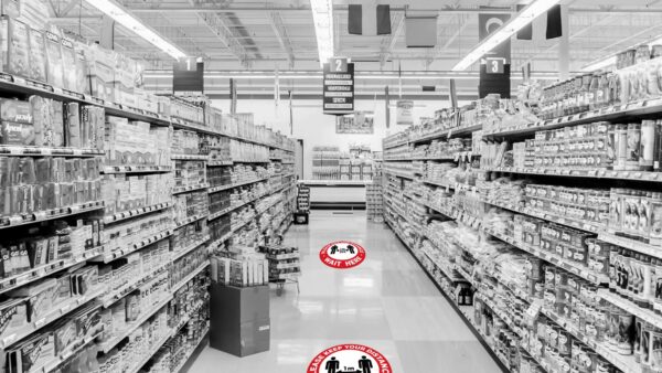 Social Distancing Floor Stickers 2